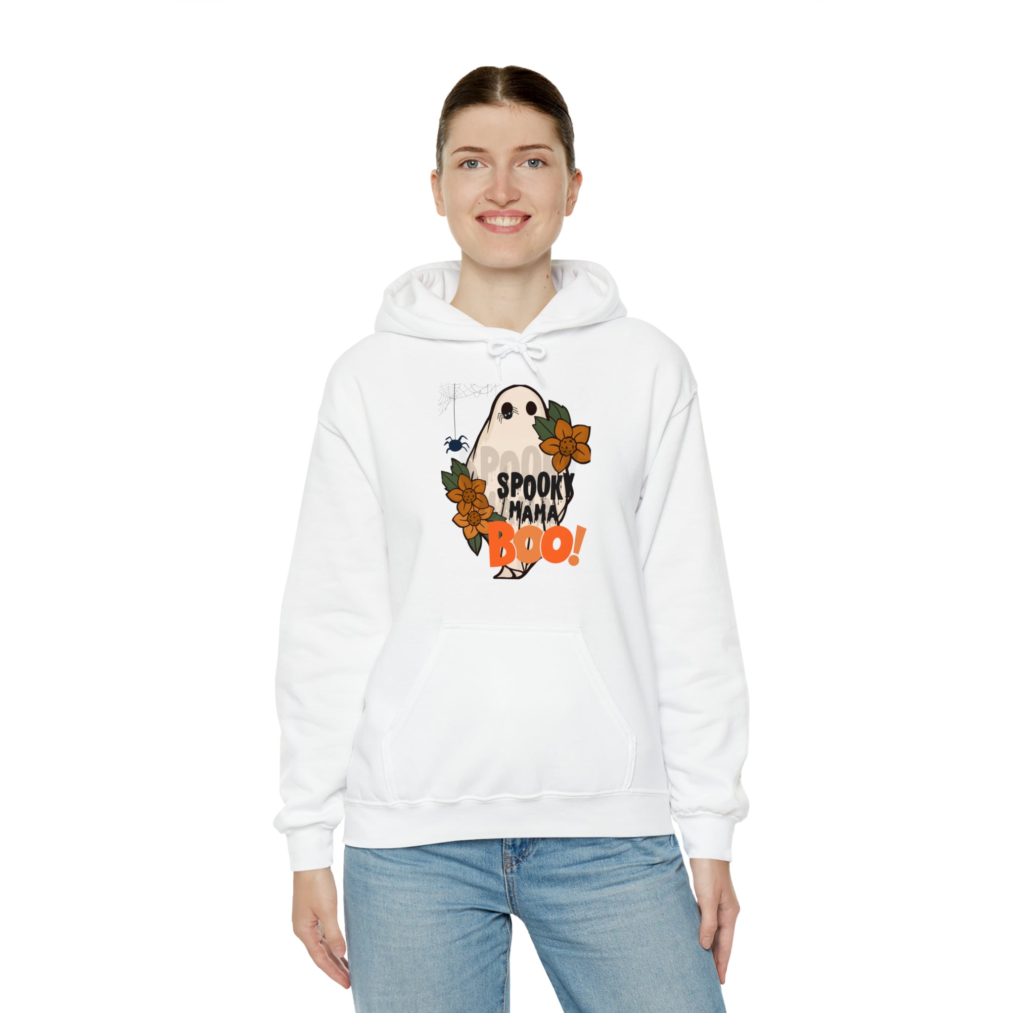 Spooky Mama Boo! Unisex Heavy Blend™ Hooded Sweatshirt