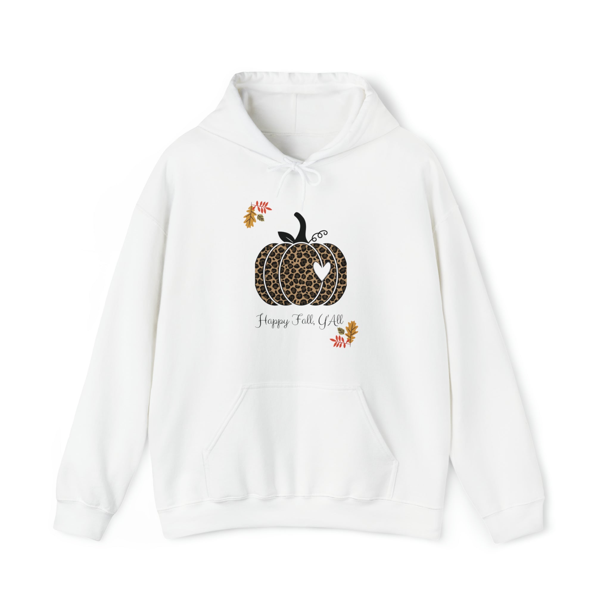 Happy Fall Y'all Pumpkin Unisex Heavy Blend™ Hooded Sweatshirt